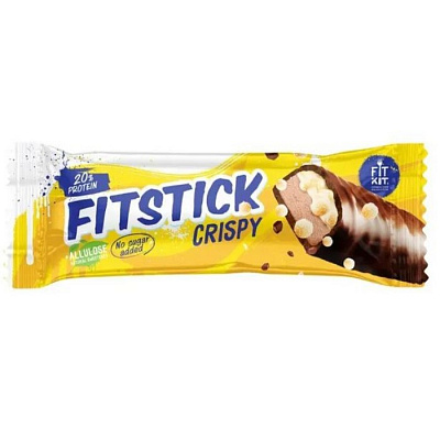 Батончик глазированный «FitStick» crispy, вес: 45 гр.