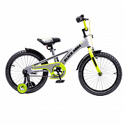 Велосипед 20" «Velorun» цв: серо-лимонный, стальная рама, 1 скорость, ножной тормоз