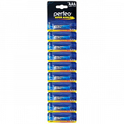 Батарейка мизинчиковся «Perfeo Alkaline» алкалиновая 1.5V, ААA-LR3-10BL, 1 шт.