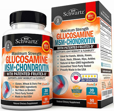 Укрепление суставов «Glucosamine Msm + Chondroitin» 90 капс.