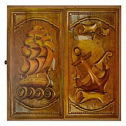 Игра настольная, нарды «Морские» р: 40х20х4,5см.