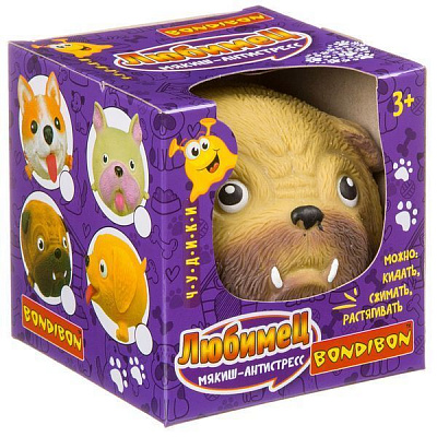 Игрушка-антистресс «Чудики. Любимец» боксер.