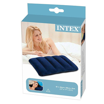 Подушка надувная «Downy Pillow» покрытие: флок, р: 43x28х9 см.