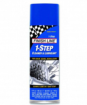 Смазка цепи «1-Step Cleaner & Lubricant» цв: синий, спрей 180мп.