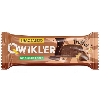 Батончик глазированный «Qwikler» трюфельный, вес: 35 гр.