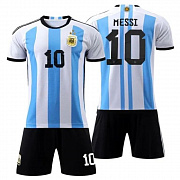 Форма футбольная «Messi» подростковая, цв: бело-голубой, р: 150-155.