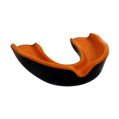 Капа термопластичная «Mouthguard» цв: черно-оранжевый